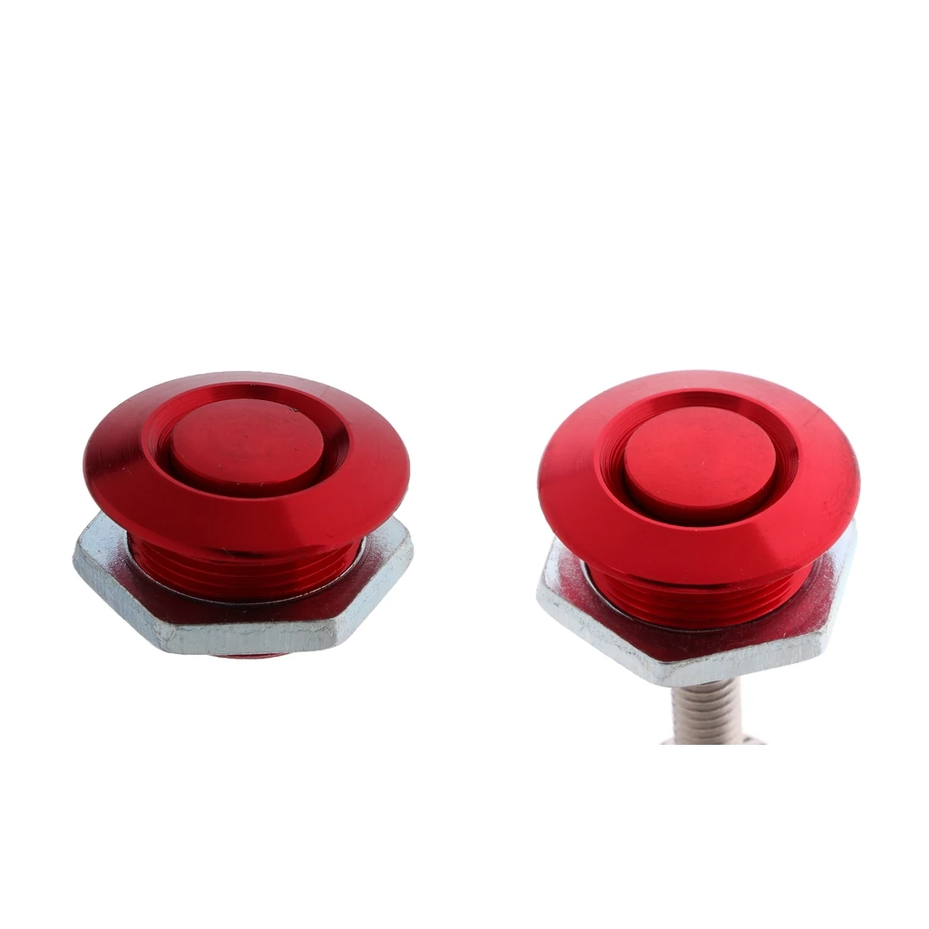 Car Quick Latch Twist Lock Style Push Button Billet Hood Pins 100mm + 50mm