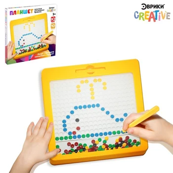 

Magnetic drawing tablet "Buttons", 266 cells