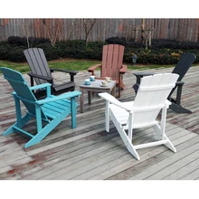 Outdoor Patio Garden Waterproof Plastic Wood Adirondack Chair
