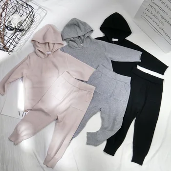 

2020 Spring Baby Girls Clothes Boys Clothing Sets Autumn Sweater + Pants 2pcs Set Boys Knit Tracksuits Toddler Girls Boys Suit