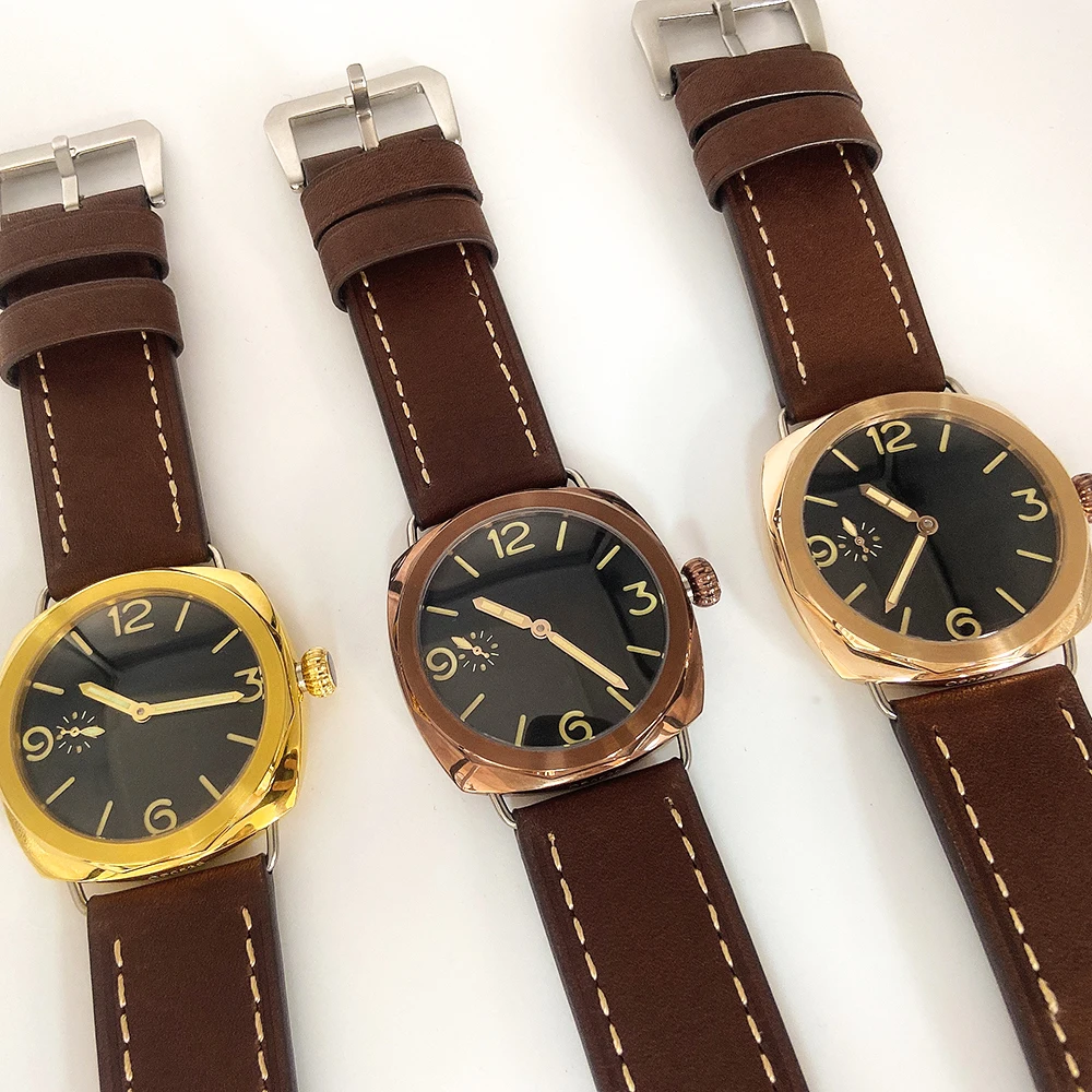 Men's Mechanical Watch 47mm 316 Stainless Steel Polished Case 17 Jewelry Mechanical Manual Movement Luminous Hand 50m Waterproof - 4