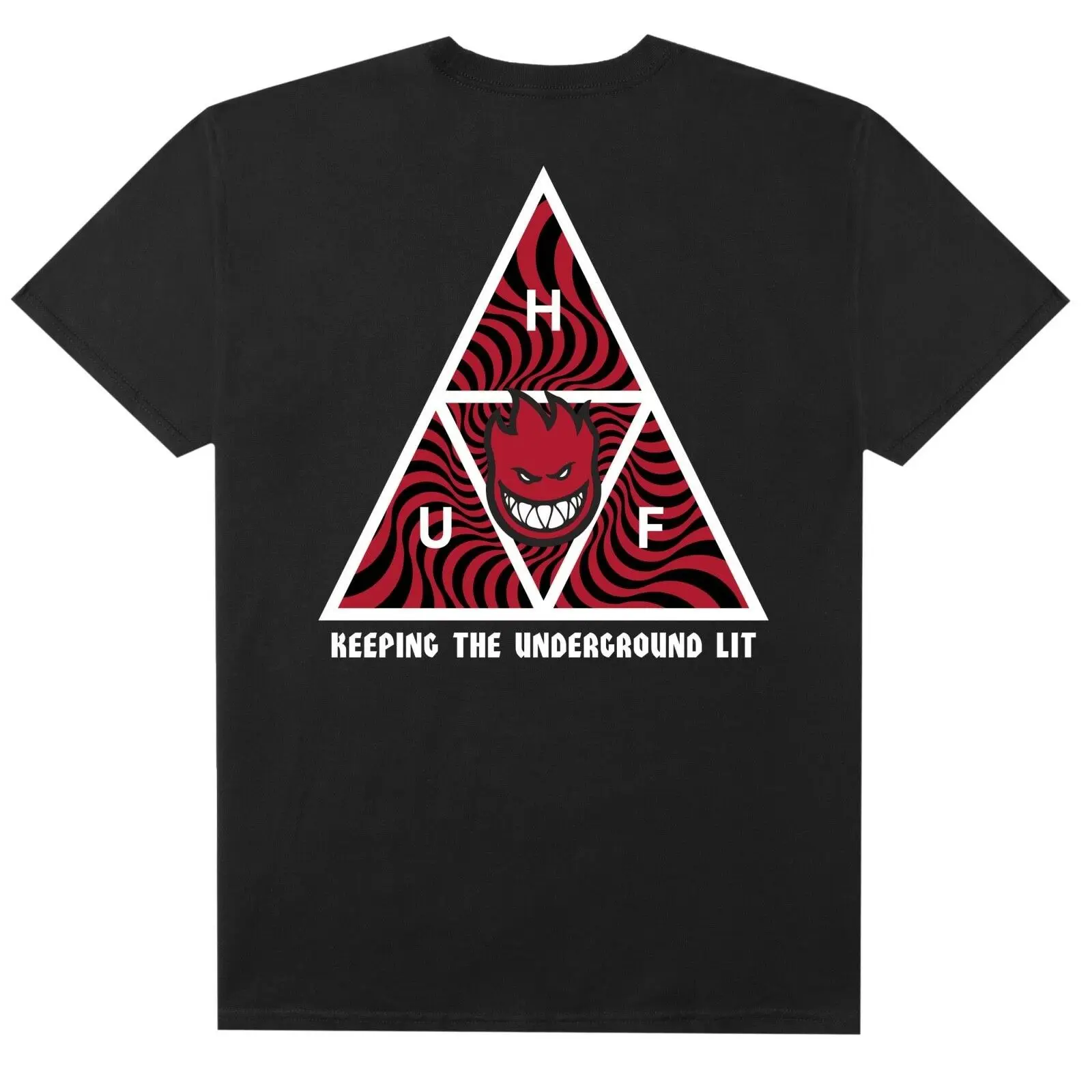 T-Shirt A Triangolo Triplo Spitfire X9 Nera