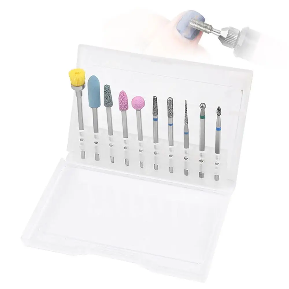 

Diamond Nail Drill Milling Cutter for Manicure Electric Machine Rotate Burr Set Cuticle Clean Gel Remove Accessories