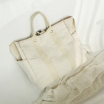 

Japanese Small Fresh Canvas Bag Women One Shoulder Ins Model Letter Printing Tote Bag Carrying Diagonal Large Bag Leisure Travel