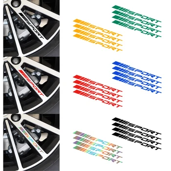

4pcs Car Rims Wheel Stickers Vinyl Auto DIY Decals For Volkswagen VW Scirocco CC GOLF 7 Golf 6 MK6 Polo Tiguan GTI Car styling