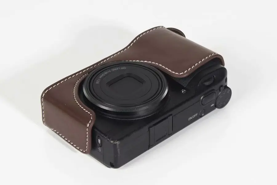 Чехол для камеры из искусственной кожи, половина сумки, чехол для Ricoh GRIII GR Mark III GR3 GR III, открытый аккумулятор напрямую