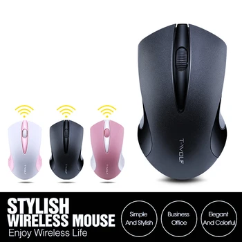 

Mini Portable Wireless Computer Mouse with USB Receiver Ergonomic Mice Gaming Laptop Mouse Pink White Black 2.4G Mouse with Box