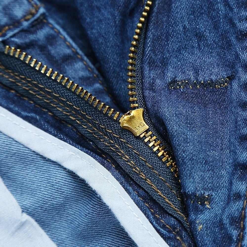 2021 Mens Classic Thin Summer Jeans Blue Male High Waist Denim Overalls 100% Cotton High Quality Brand Men Jean Pants Size 40 42 4
