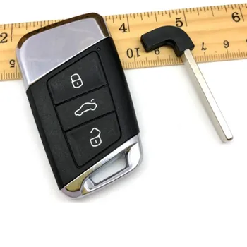 

DAKATU Replacement Smart Remote Key Shell Case 3 Button For VW Volkswagen Magotan B8 keyless entry fob case cover