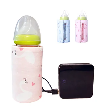 

Portable Bottle Warmer Heater Travel Baby Kids Cartoon Milk Water USB Cover Sleeve Pouch Infant Heating Film Hot Sale