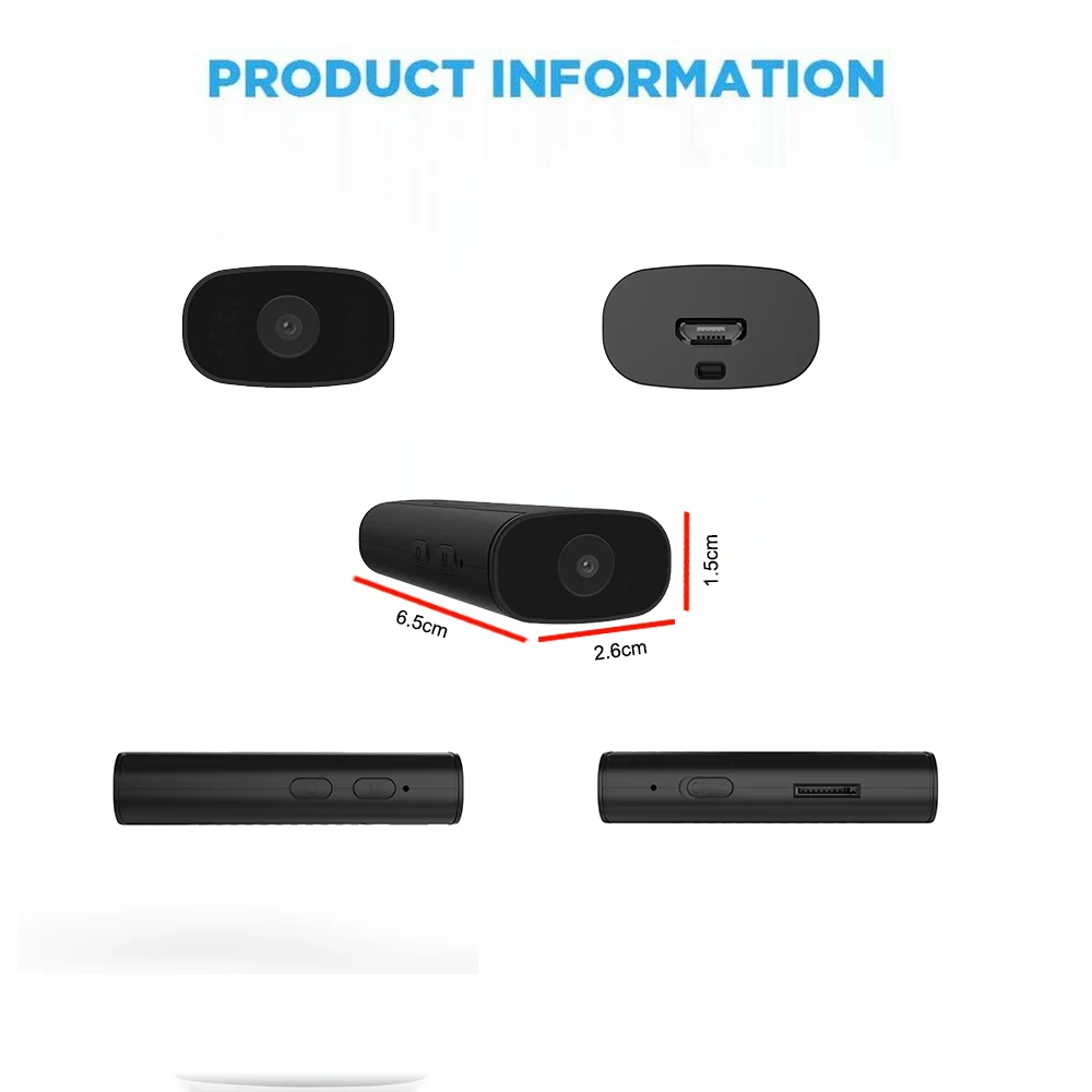 Câmera de Segurança hd sem Fio Mini Doméstica Pnzeo Wi-fi Visão Remota Super Câmeras Câmera Pequena Gravador 1080p - Image 2