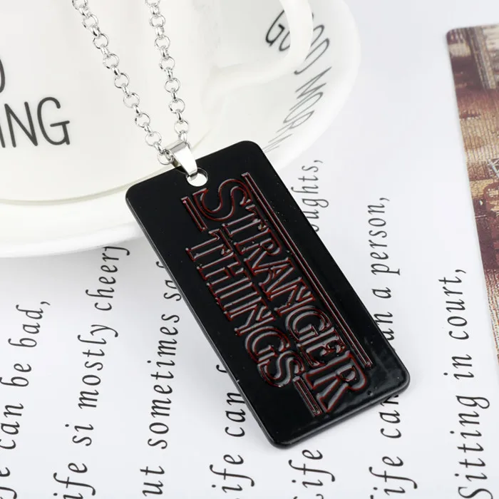 STRANGER THINGS Crystal Beads Alloy Pendant Fashion Alloy Bracelet Christmas Gift For Woman High Quality Jewelry - Окраска металла: necklace