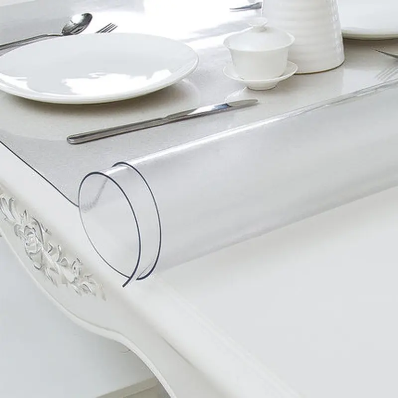 Table Cover 1.0 mm PVC Table carpet Transparent D' Waterproof Tablecloth Oil Table cloth living room Kitchen Glass Soft Cloth table cover table cover