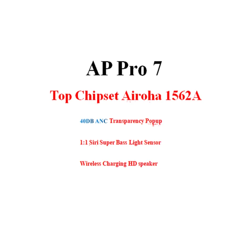 Новое поступление AP Pro 7 настоящий ANC супер бас активный шумоподавление Гибридный