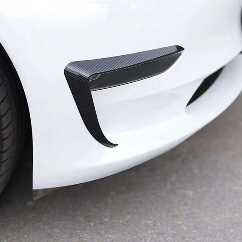 Автомобильная наружная Декаль Автомобильные противотуманные фары декоративная накладка наклейки декоративные заготовки модифицированные для Tesla модель 3 Аксессуары