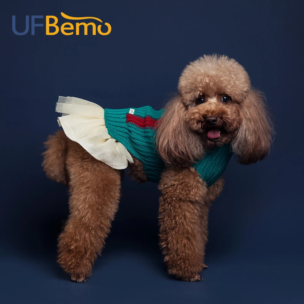 UFBemo комплект юбки и свитера для собак такса Teckle одежда Зимний пуловер Джерси свитера для рождества маленькие собаки щенок домашние животные джемперы