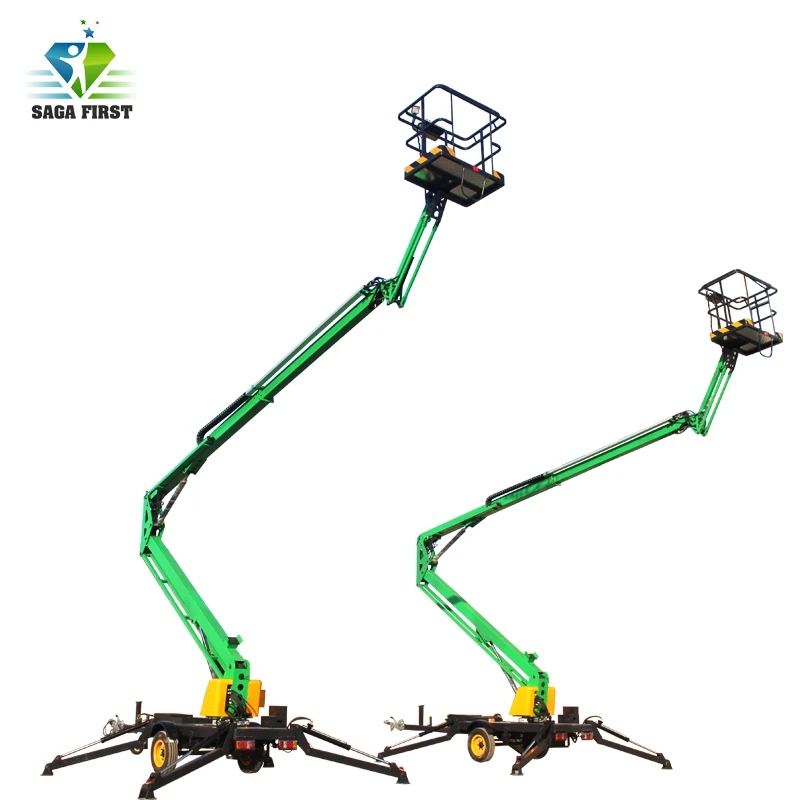 Ce approve mobile trailer towable spider boom lift for sale |