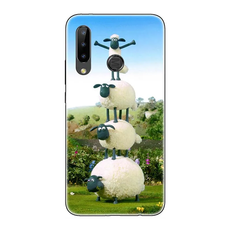 A313 Чехол для телефона s Для Doogee N20 Y9 Plus N10 Y7 Y8 чехол с милым рисунком розового волка Мягкая силиконовая задняя крышка Fundas Para - Цвет: A313
