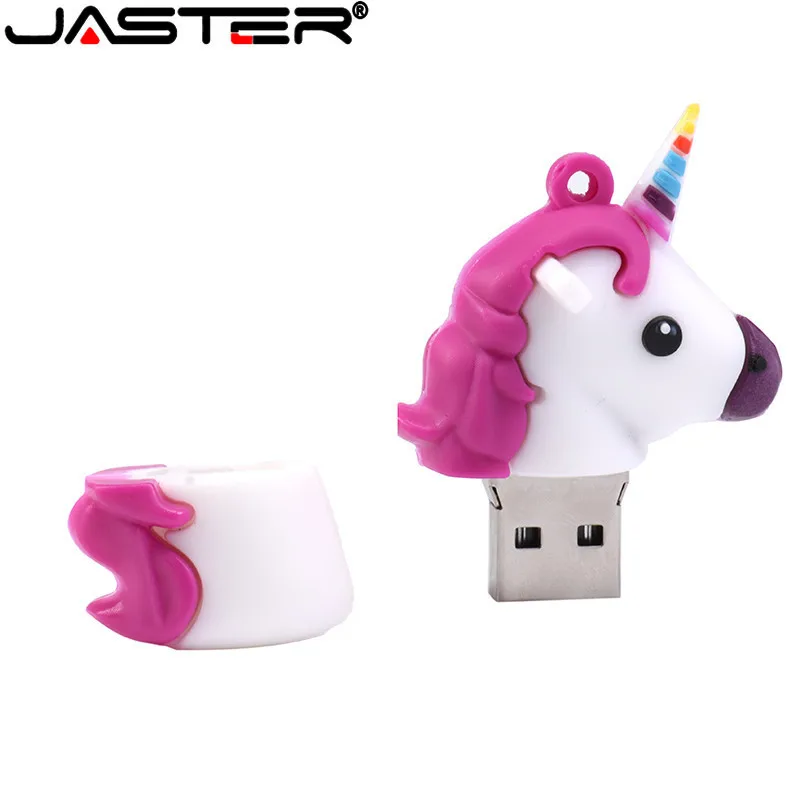 Силиконовый USB флеш накопитель в виде единорога 32 ГБ 64 16 8 водонепроницаемый 2 0
