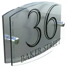 Номер дома умный знак на дом современный стеклянный эффект акриловая дверь номер имя дорожная плита табличка дверной знак