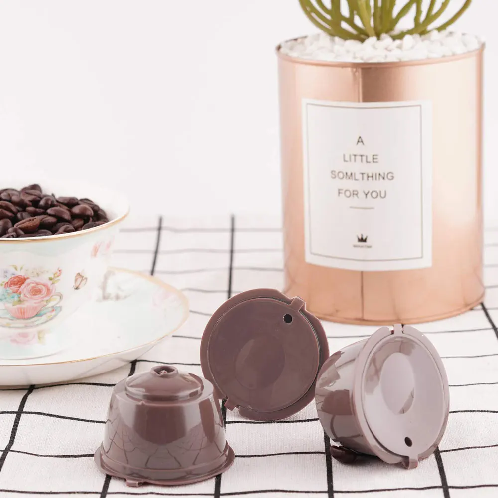 3 шт. кофейная капсула фильтр чашка для Nescafe Dolce Gusto многоразовые колпачки ложка