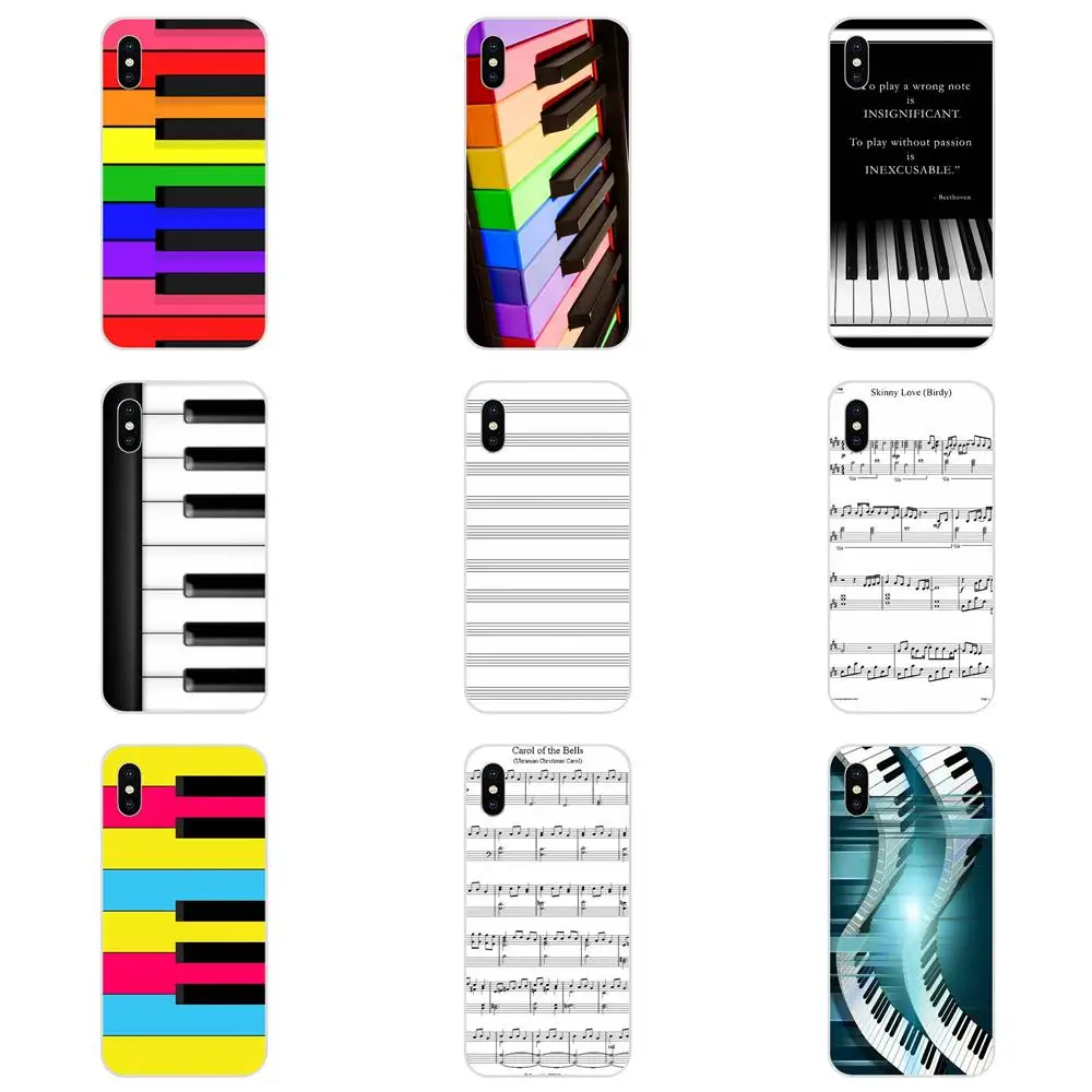 

Piano Music Keyboard Band Soft Cases Fundas For Sony Xperia Z Z1 Z2 Z3 Z4 Z5 compact Mini M2 M4 M5 T3 E3 E5 XA XA1 XZ Premium