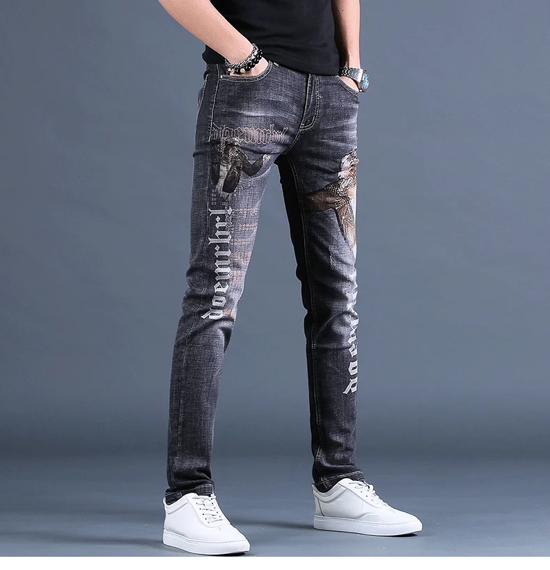 Wholesale 2021 Denim Men\\'s Printed 