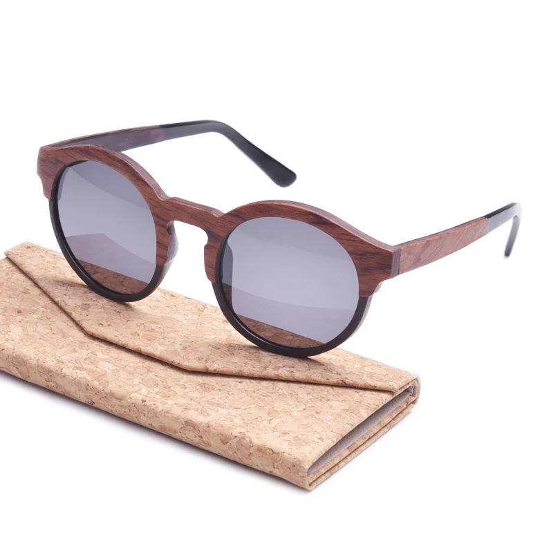 Eva Handmade Oval Wooden Sunglasses Polarized For Men Women 2021 Brand Designer Sun Glasses