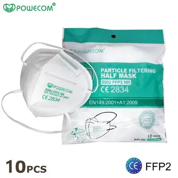 

Headband Style POWECOM 5 Layers Reusable CE FFP2 Mask Face Mouth Mask Masks Mouth Cover Mask Protective Dust Mask Adult Children
