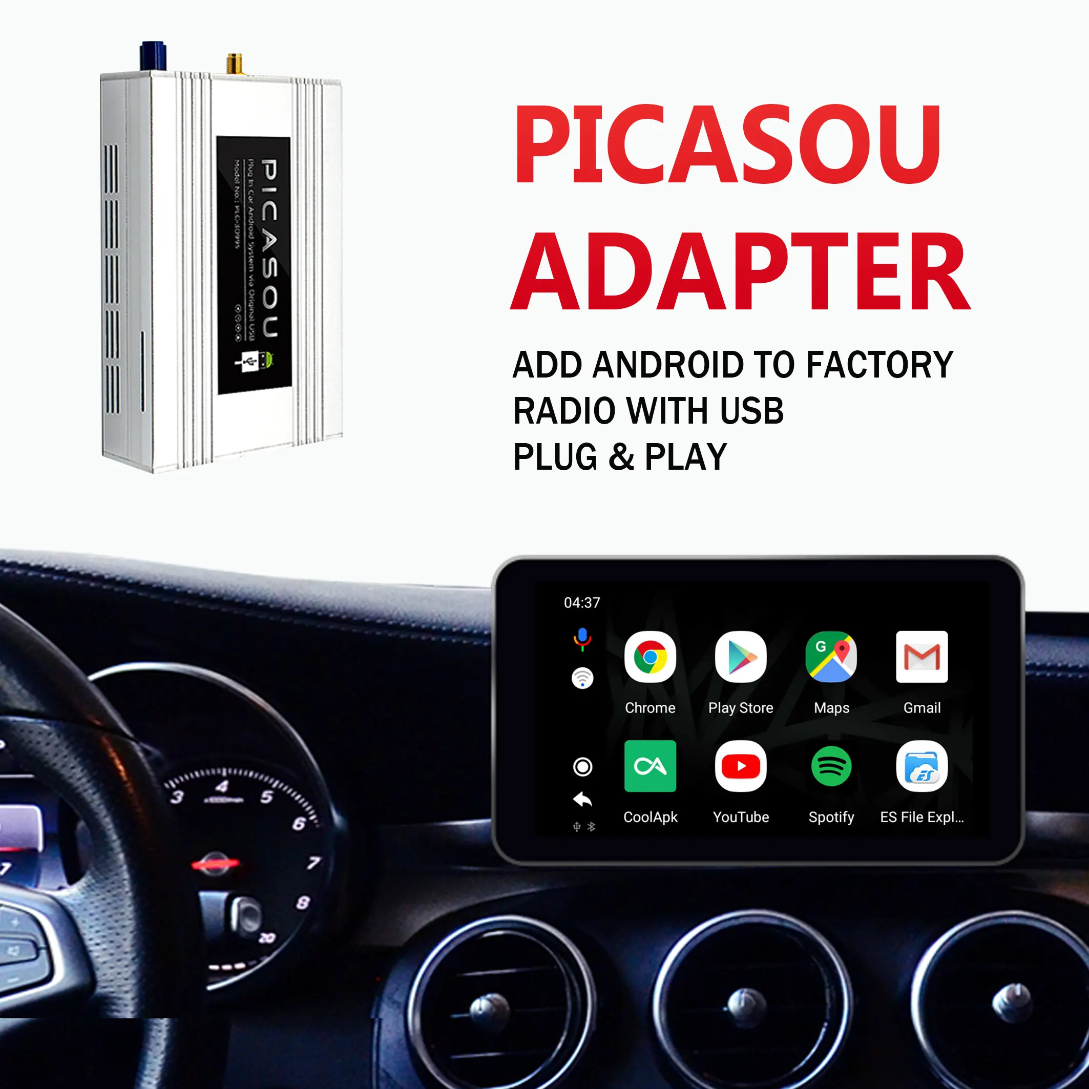 OTTOCAST PLC 3099S Apple CarPlay PICASOU адаптер для добавления Android Системы легко в автомобиле|ПК