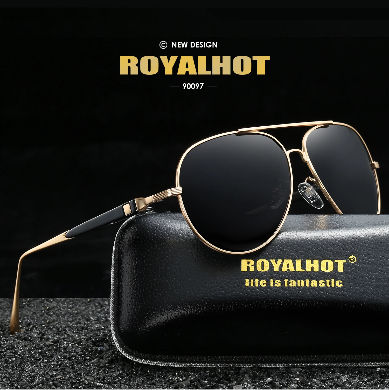 RoyalHot, мужские, женские, ретро, поляризационные, алой, овальная оправа, солнцезащитные очки, для вождения, солнцезащитные очки, оттенки, Oculos masculino, мужские, 90097