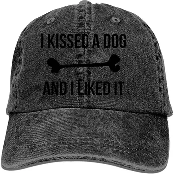 

HSZRF Baseball Cap-I Kissed A Dog and I Liked Cowboy Hats for Mens Women Dad,Sports Baseball Caps