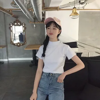 

2020 New Korean Wild Short-Sleeve Bottoming Shirt