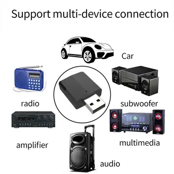 

ZF-169Plus 3-In-1 Bluetooth 5.0 USB Adapter Audio Transmitter/Receiver 3.5mm Cable For TV PC Car Headphone Phones Mp3 ZF169 Plus