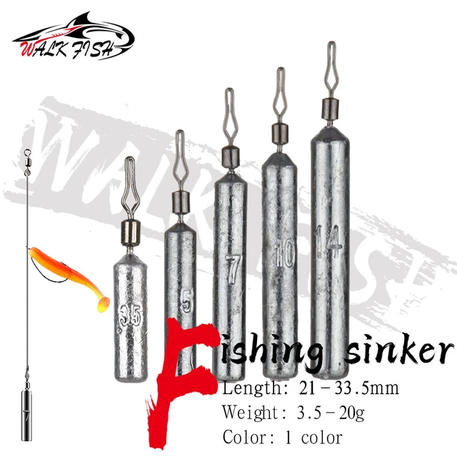 WALK FISH 5PCS/Lot 3.5g 5g 7g 10g 14g 20g Drop Shot Fishing Sinker Fish