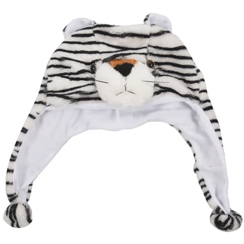 

Childrens Animal Hat With Scarf Faux Fur Kids Winter Hat Cool Gift