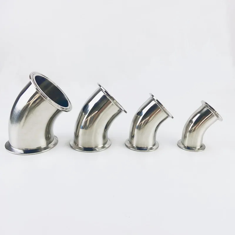 2x Tri-Clamp 90°-Bogen 51 Mm – Edelstahl 304, Hygienisch, Für Brau- & Lebensmittelindustrie