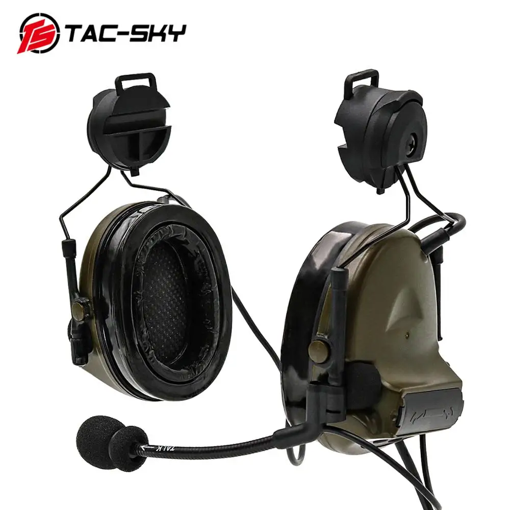 

COMTAC II TAC-SKY comtacii helmet bracket silicone earmuffs noise reduction pickup military shooting tactical headset C2FG