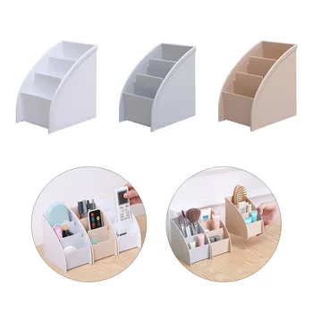 

Trapezoid Desktop Organizer Plastic Storage Box Desktop Jewelry Boxes Pen Holder Remote Control Container Organizer For Desktop