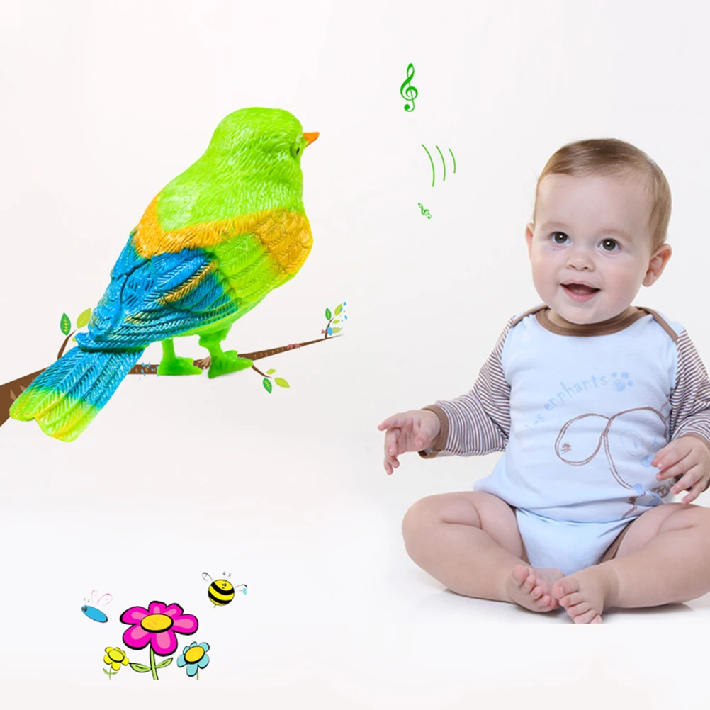 

Baby Funny Educational Toys Magical Voice Activate Chirping Sound Control Singing Bird Funny Toy Children'S Gift