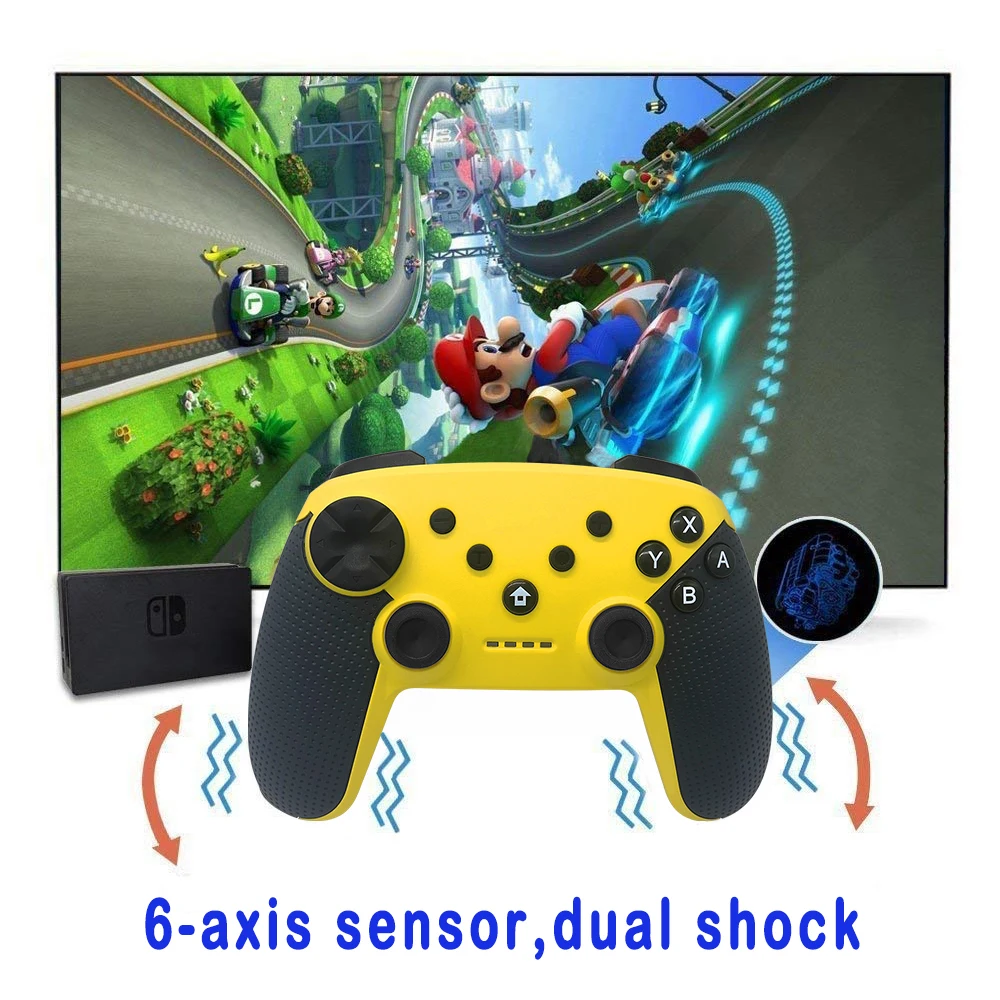 

2020 New Style Gamepad Bluetooth Wireless Pro Joypad Remote for Nintend Switch Controller Console Gamepad Joystick Manette
