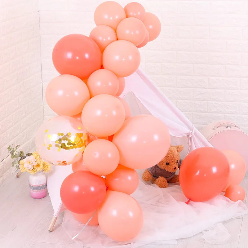 

10pcs/lot 5/10 Inch Coral Red Latex Balloons Birthday Party Decoration Wedding Balloon