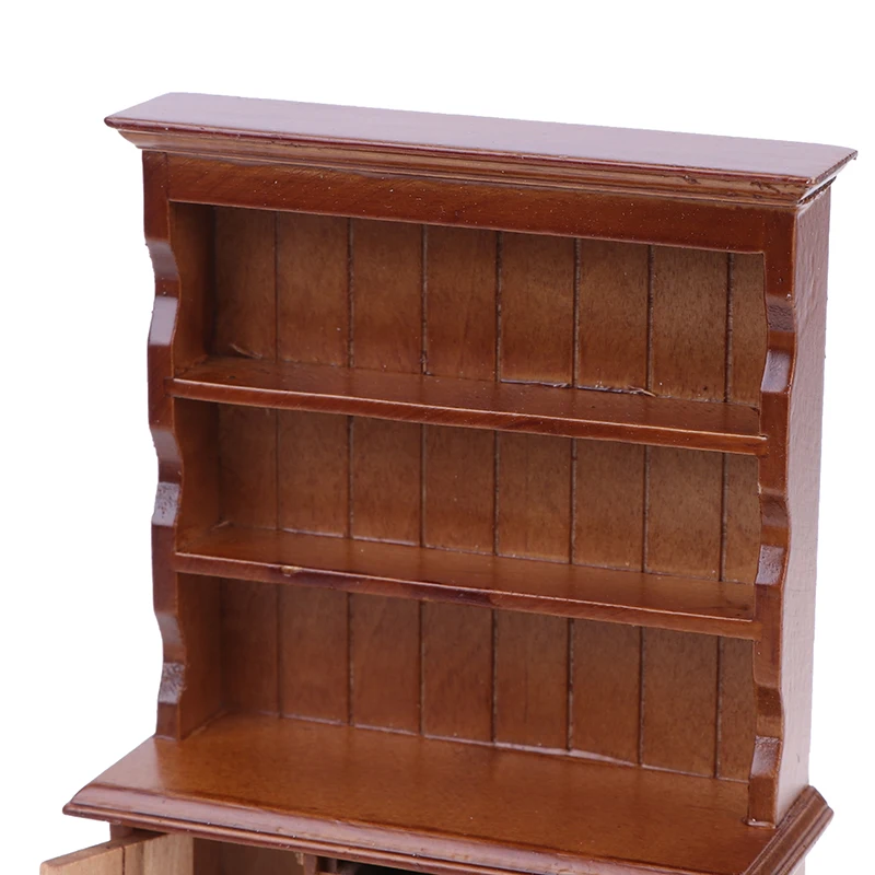 2 цвета 1/12 кукольный домик миниатюрная мебель Мультифункциональный деревянный шкаф книжная полка для ролевых игр