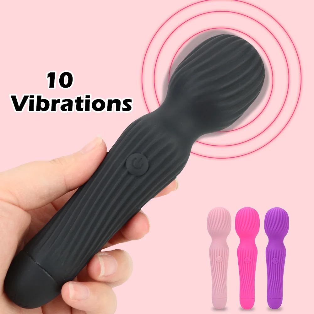 Velocità 10 stimolazione clitoridea giocattoli sessuali f donne massaggiatore filo AV Stick G Spot vibrazione bacchetta magica vibratore_voghion.com