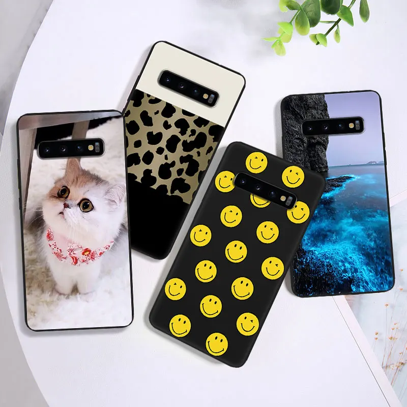 Матовый Силиконовый чехол для S10/S10 plus чехлы телефонов из ТПУ G920 G925 G930 G935 задняя