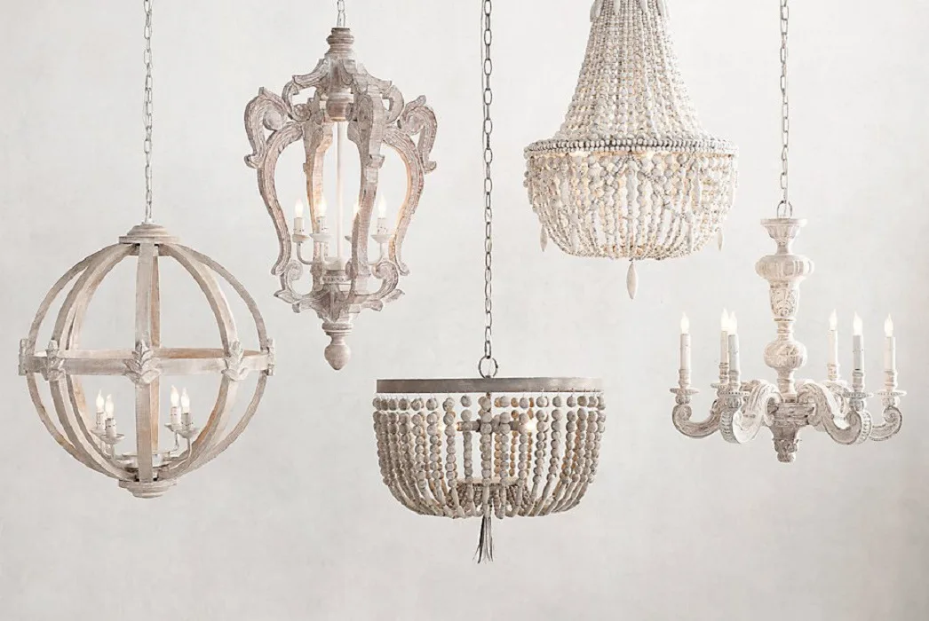 BohemiaFarmhouseWoodBeadedChandelierLegalPendantFixtureWooden