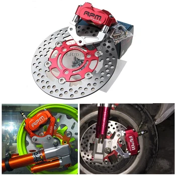 

For Yamaha Aerox Nitro BWS 100 Zuma JOG WISP RPM Brand Motorcycle Brake Caliper+Brake Pump Adapter Bracket+200/220mm Disc