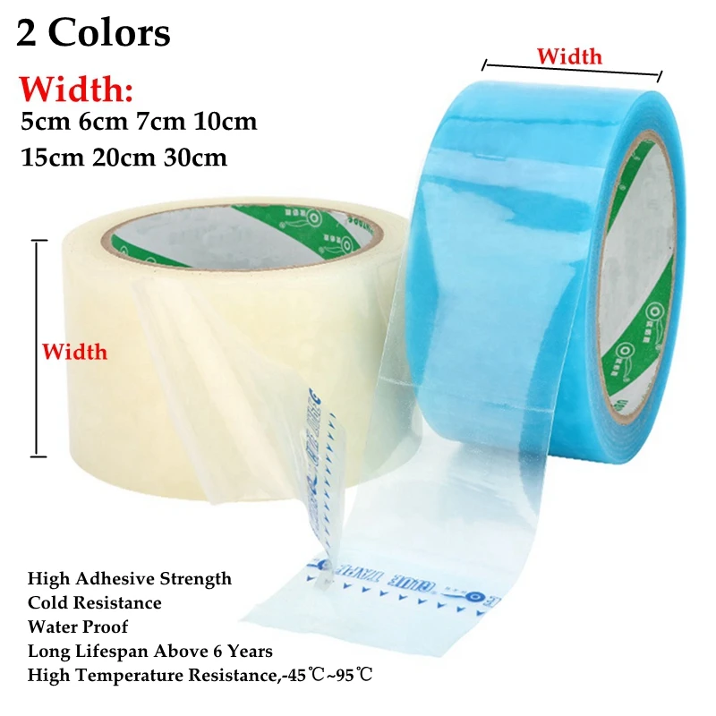 Greenhouse Cover 1Roll 5~30cmX10M UV Resistant Transparent Greenhouse Film Repair Tape Strong Agriculture Garden Film Repair Adhesive Shed Tape