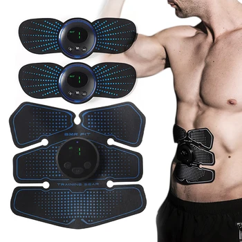 

Abdominal Muscle Stimulator Trainer Smart Fitness Training Machine Body Slimming Belt EMS USB Electric Abdomen Massager