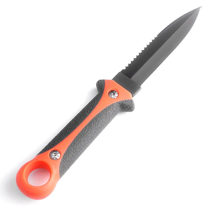 Нож с фиксированным лезвием Карманный охотничий нож серый титановый походный тактический нож для выживания Дайвинг нож для выживания+ абс пластиковая оболочка